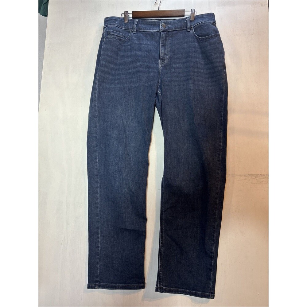 Lane Bryant Women's Blue High Rise Straight Fit Jeans Size 20 Flex Magic Waist